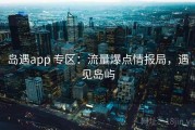 岛遇app 专区：流量爆点情报局，遇见岛屿