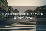 蜂鸟影院 网传传闻核对台 在线围观，蜂鸟影院是什么