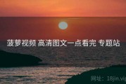 菠萝视频 高清图文一点看完 专题站