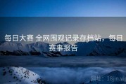 每日大赛 全网围观记录存档站，每日赛事报告