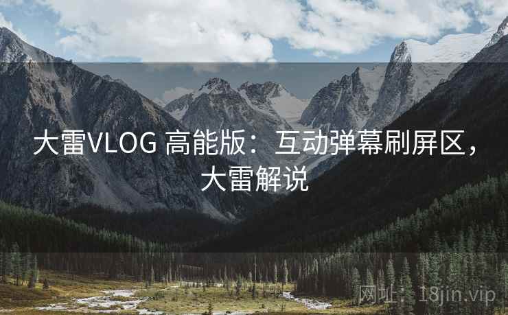 大雷VLOG 高能版：互动弹幕刷屏区，大雷解说