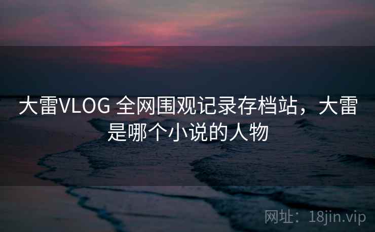 大雷VLOG 全网围观记录存档站，大雷是哪个小说的人物